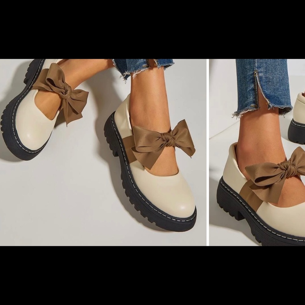 Bow Platform Mary Jane Shoes… size Eu 40 (US 8.5/9)